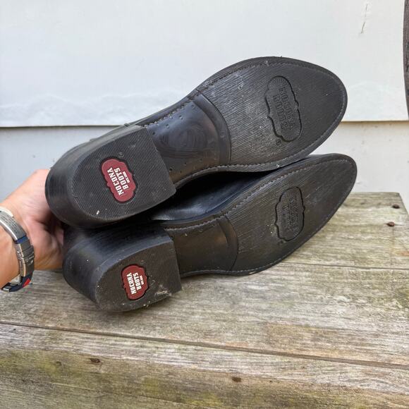 Nocona Jackpot Black 13” Round Toe Cowboy Boots NB5550 Size 8.5D - Picture 6 of 8